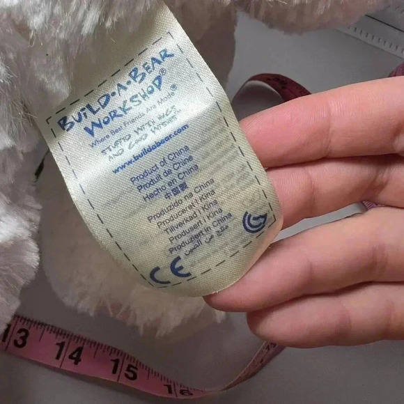 Build a Bear White Cat Blue Eyes Plush 16” November 2012 Retired - Picture 3 of 6